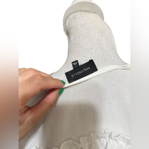 MAJORELLE Shirt Womens Small Mariel Blouse Sheer Cottagecore Prairiecore Boho - Picture 5 of 6